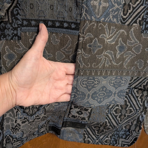 Tudor Court Black and Gray Patterned Jacket - Picture 5 of 10